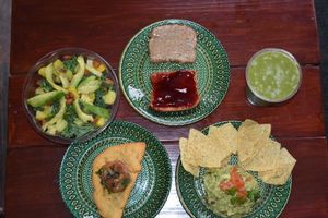 Specialty dishes and drinks  at The Green Vegan Monsta in Brooklyn
