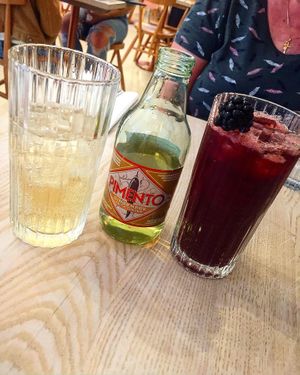 Drinks  at Wild Food Cafe in North London