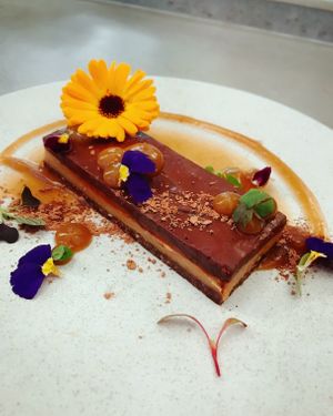 Chocolate Tart at Wild Food Cafe in North London