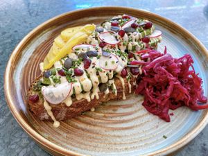 Wild Avocado on Toast at Wild Food Cafe in North London