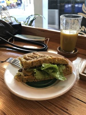 Focaccia sandwich  at Racines in Lausanne