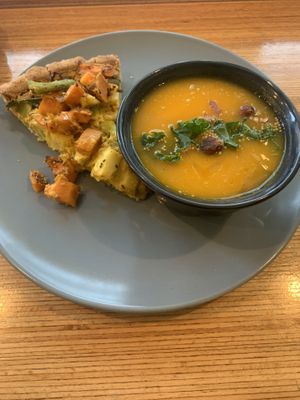 Quiche & soup at Racines in Lausanne