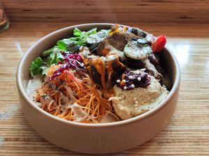 Buddha bowl at Racines in Lausanne