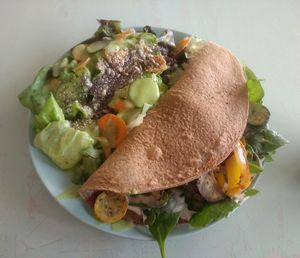 Vegan Omelette at Racines in Lausanne