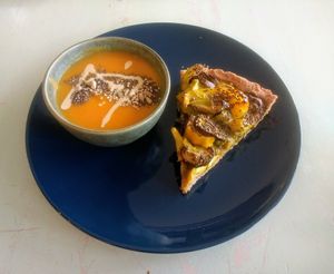 Vegan Soup & Quiche at Racines in Lausanne