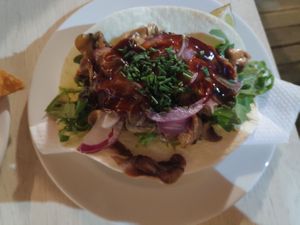 Vegan tapa at Tuká Tulá in Sao Miguel