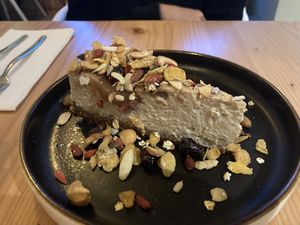 Vegan cheesecake   at Tuká Tulá in Sao Miguel