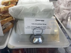 Vegan wrap  at Stomping Grounds in Pitt Meadows