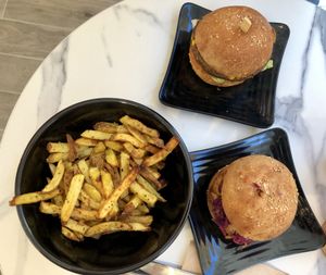 Fries are an additional side but well worth it at Copper Branch in Nice