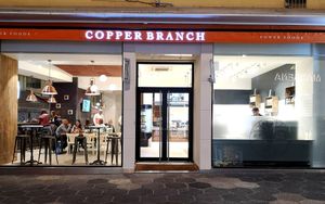 View from outside at Copper Branch in Nice