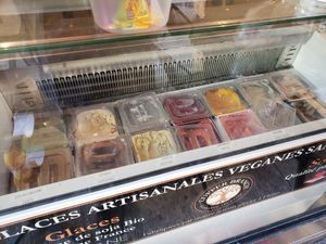 Ice cream flavors. at Copper Branch in Nice