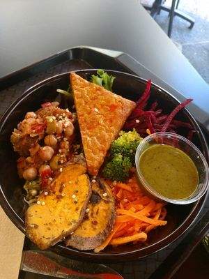Mediterranean bowl. Yum! at Copper Branch in Nice