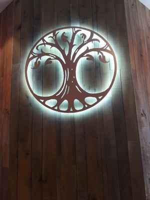 Inside the restaurant at Copper Branch in Nice