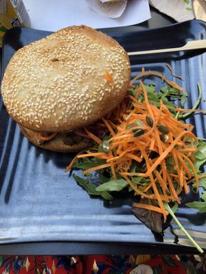 Shiitake burger  at Copper Branch in Nice