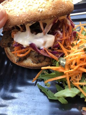 Shiitake burger  at Copper Branch in Nice