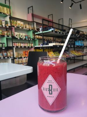Smoothie at BioBio in Riga