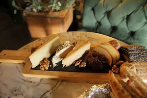 Our cheese board at La Fauxmagerie in North West London