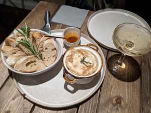 The Finale plate in The Cheese Cellar at La Fauxmagerie in North West London