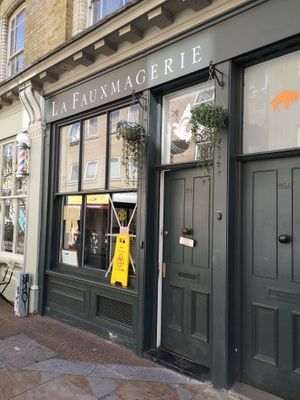 Outside at La Fauxmagerie in North West London