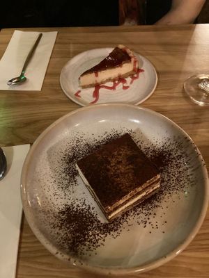 Tiramisu and New York Cheesecake ! at La Fauxmagerie in North West London