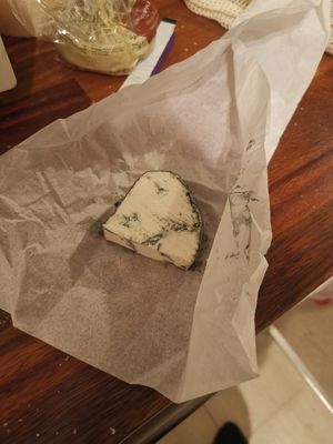 Blue style cheese at La Fauxmagerie in North West London