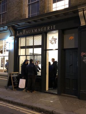 Outside at La Fauxmagerie in North West London