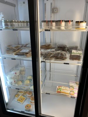Fridge section at La Fauxmagerie in North West London