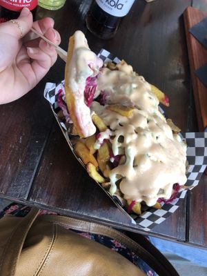 Fries vegan shoarma at Kruimig in Wageningen