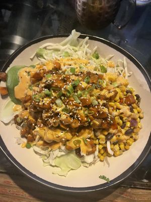 Sweet potato Poke bowl  at 4th Street Fillin Station in Cocoa Beach