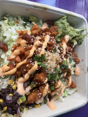 Sweet potato poke  at 4th Street Fillin Station in Cocoa Beach