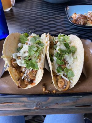 Mushroom tacos  at 4th Street Fillin Station in Cocoa Beach