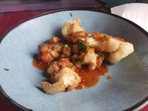 Asian fried cauliflower. at 4th Street Fillin Station in Cocoa Beach