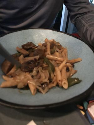 Vegan brat bowl  at 4th Street Fillin Station in Cocoa Beach