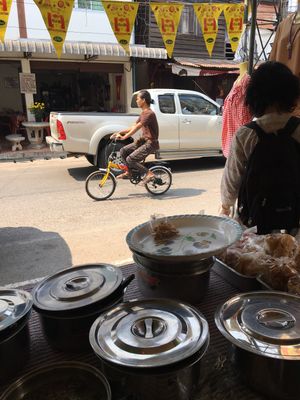 Look for yellow “jay” flags at Jay That Phanom in Nakhon Phanom