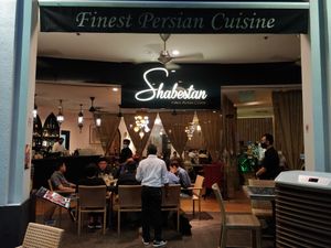 Shabestan Fine Persian Cuisine - Restaurant entrance at Shabestan in Central Singapore