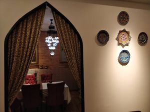 Restaurant interior decor at Shabestan in Central Singapore