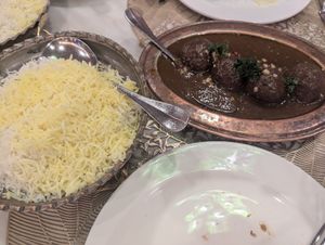 Impossible meatball pomegranate stew at Shabestan in Central Singapore