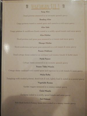 List of Vegan & Veg options! at SK's in Devonport