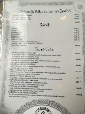 Drinks at Magora in Vac