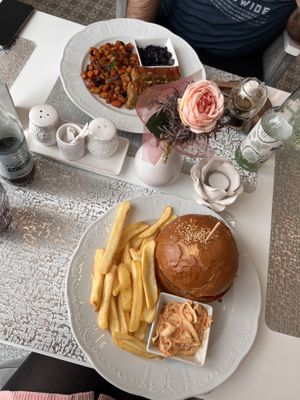 Lentil loaf and hamburger:)  at Magora in Vac