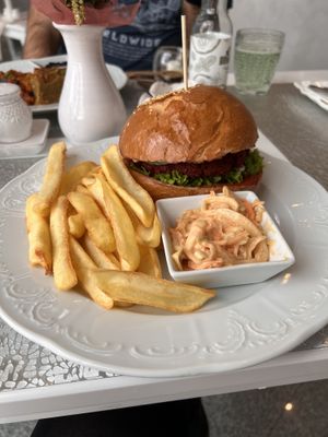 The best hamburger ever, it was so good  at Magora in Vac