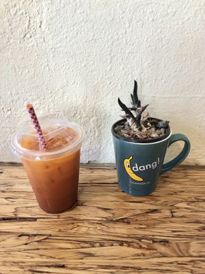 Vegan Thai Iced Tea at Banana Dang in Oceanside