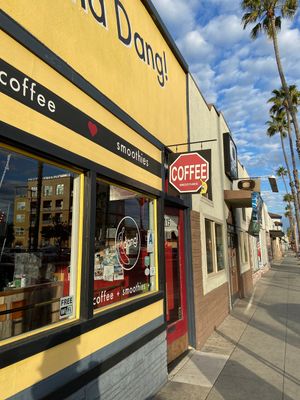 Outside at Banana Dang in Oceanside