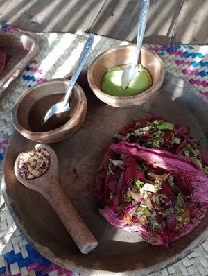 Pink taco 1 at CocoFam in Puerto Escondido