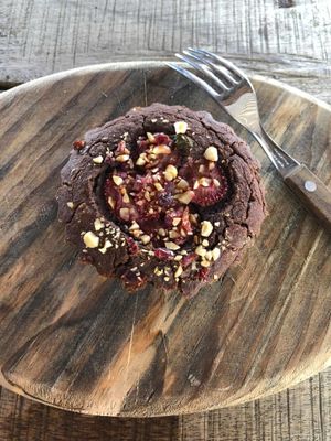 Vegan Chocolate Cake at CocoFam in Puerto Escondido
