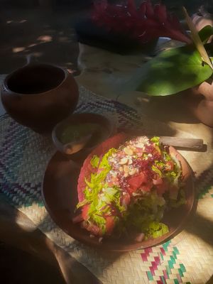 Taco rojo vegano ... suuuuppper rico 🤤 at CocoFam in Puerto Escondido