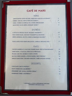   at Le Café de Mars in Paris