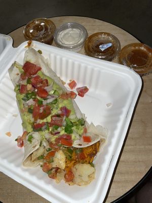 Monster burrito   at Jalapeños Central in Alajuela