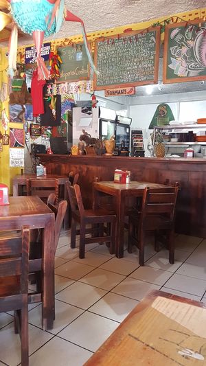 Restaurant's interior at Jalapeños Central in Alajuela