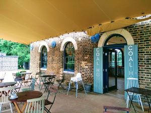 Entrance at The Coal House Cafe in North London